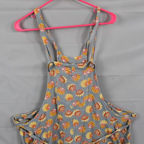 Crescent Creepers Romper Overalls Shorts Hawaiian Sunrise Sea Shell XL - Picture 5 of 12